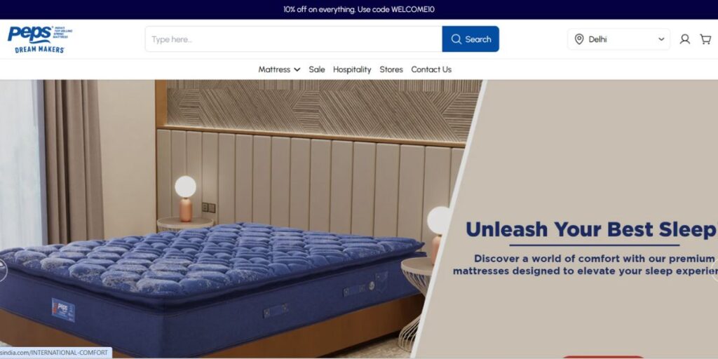 Mattress Companies in India - Peps         