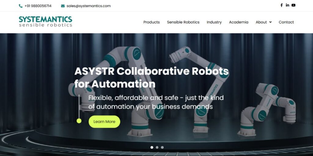 Robotics Company in India - Systemantics Robotics