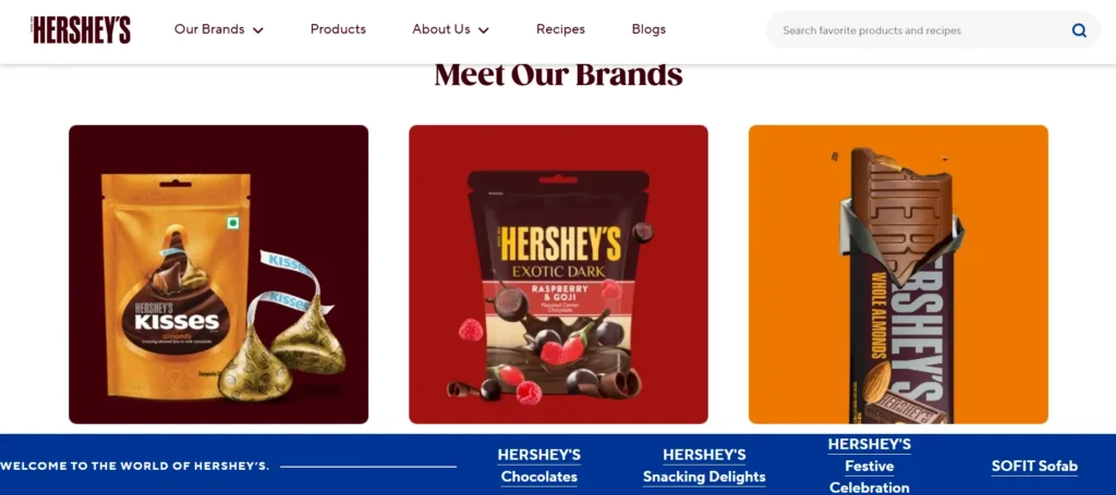 chocolate company in India - Hershey's