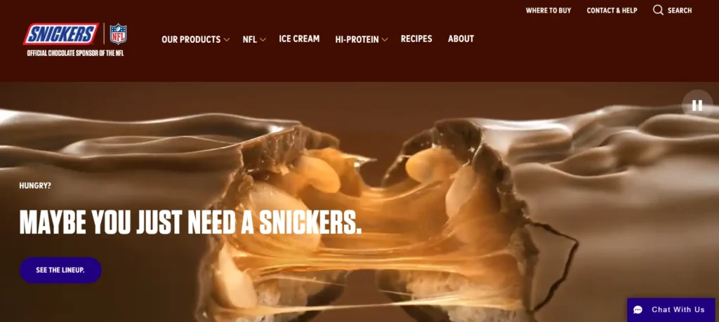 chocolate company in India - Snickers