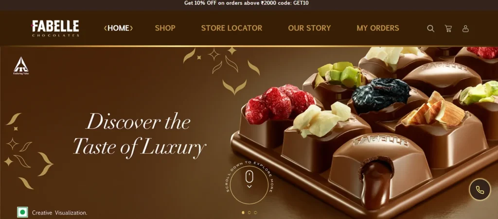 chocolate company in India - Fabelle chocolate