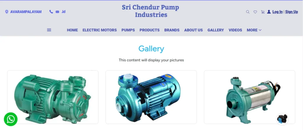Pump Manufacturer in Coimbatore - Sri Chendur Pump Industries