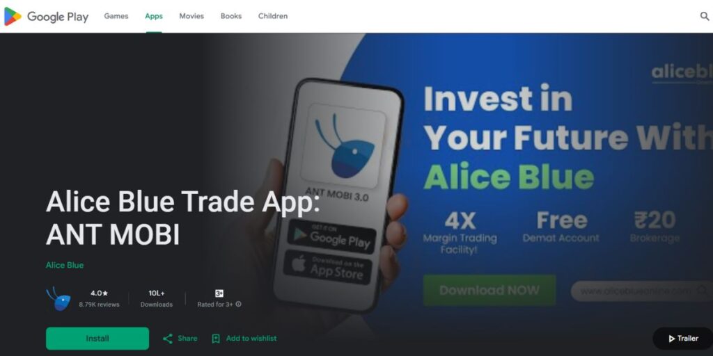 Trading Apps in India -  Alice Blue App