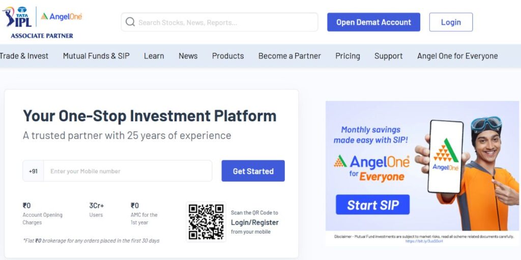 Trading Apps in India - Angel One