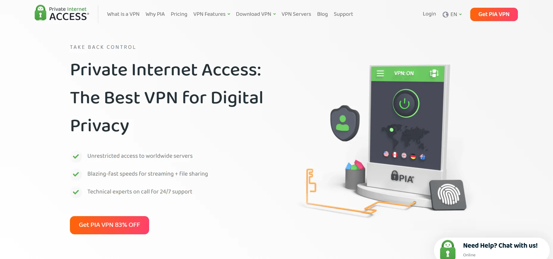 VPN for PC - Private Internet Access (PIA)