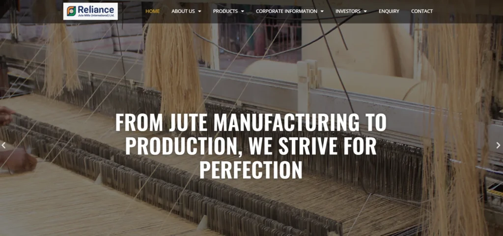 Jute Bag Manufacturer in India - Reliance Jute Mills (International) Limited