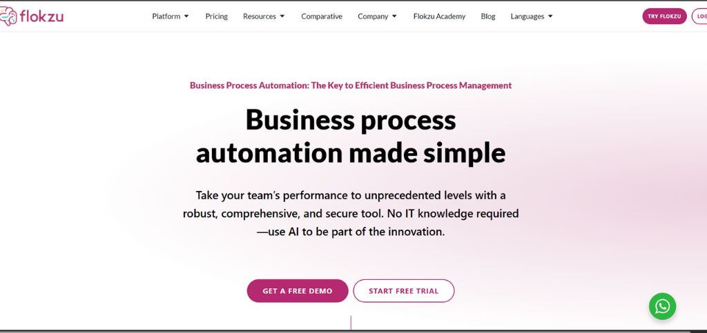 Business Process Automation Tools (BPA) - flokzu