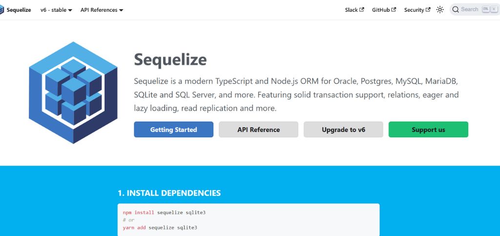 best orm tools - sequelize