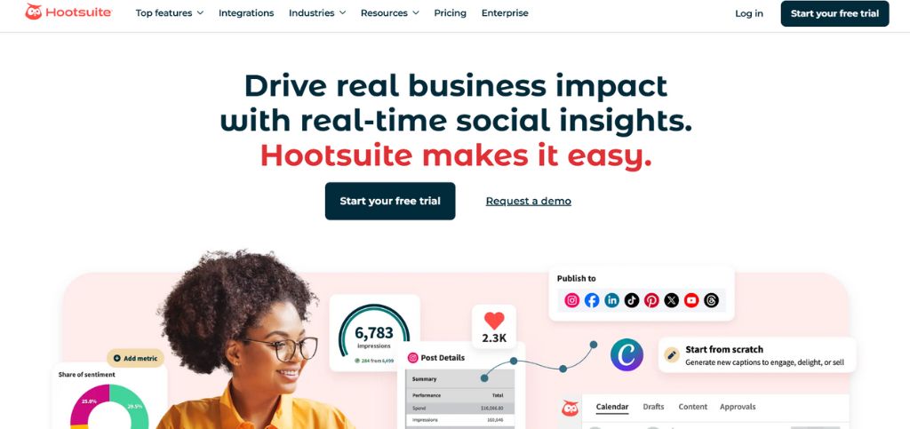 Social media analytics tools - HOOTSUITE
