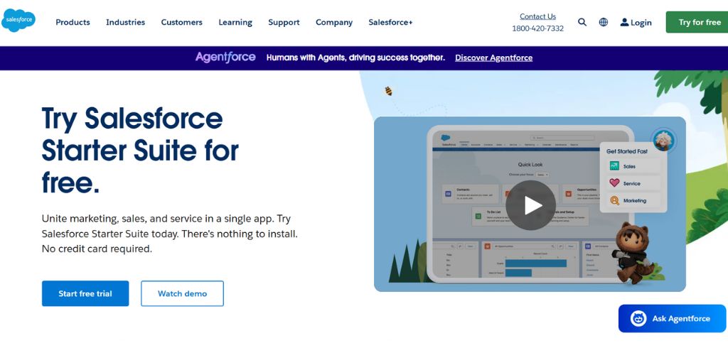 Best IT service desk tools - salesforce