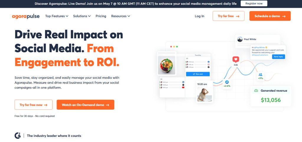 Social media analytics tools - AGORA PULSE