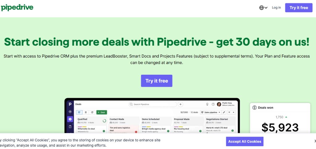 crm software for real estate agents - pipedrive