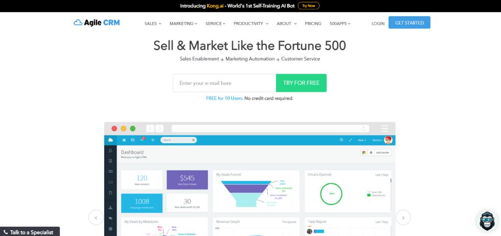 crm software for real estate agents - agile crm