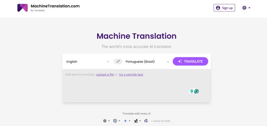 Customer Support Tool - MachineTranslation.com