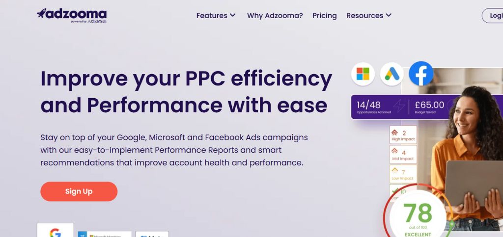 PPC bid management software - Adzooma
