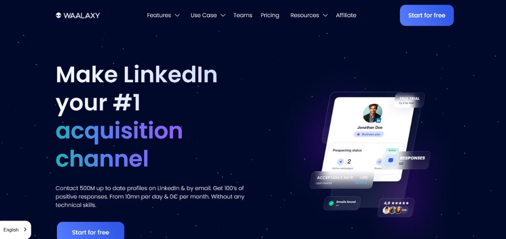linkedin automation tools- Waalaxy