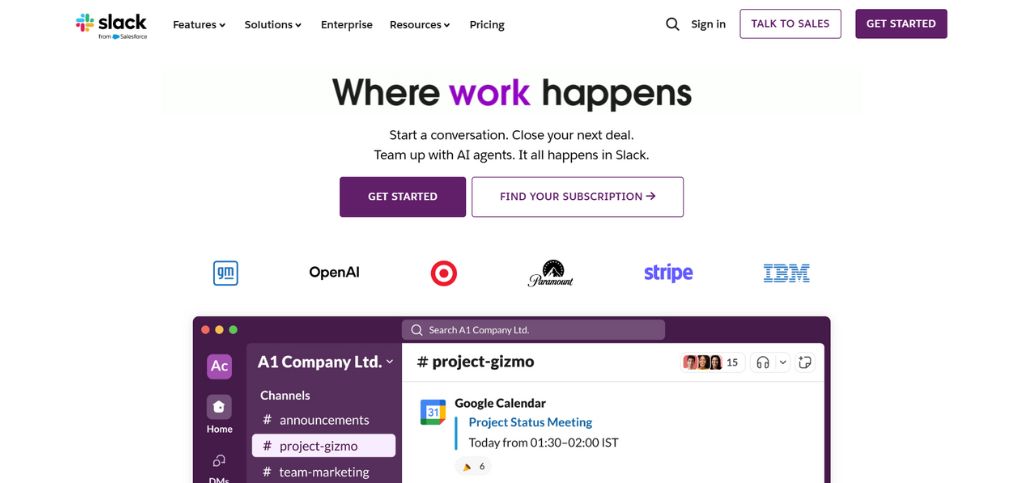 team communication apps- slack