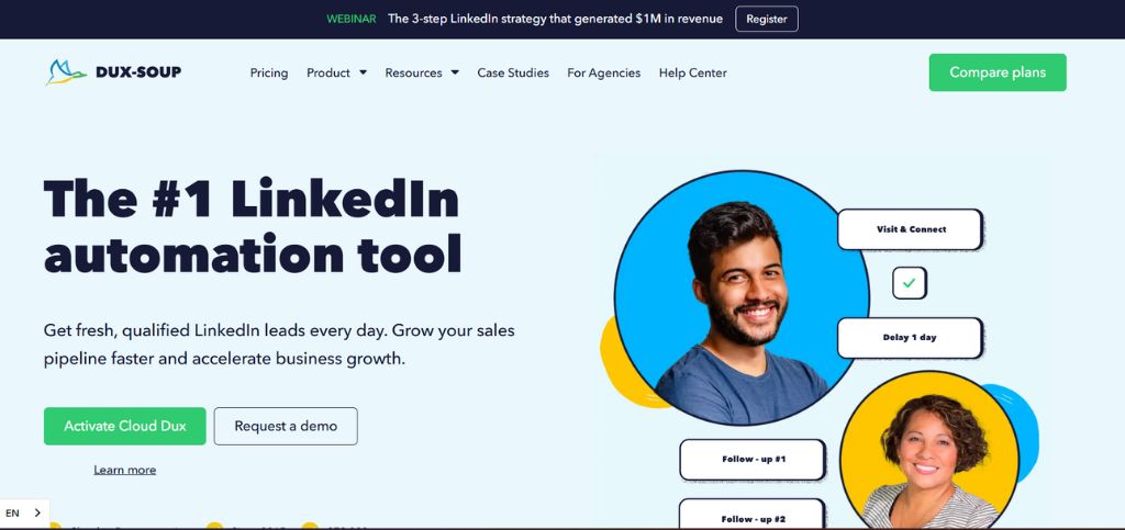 linkedin automation tools - Dux-Soup