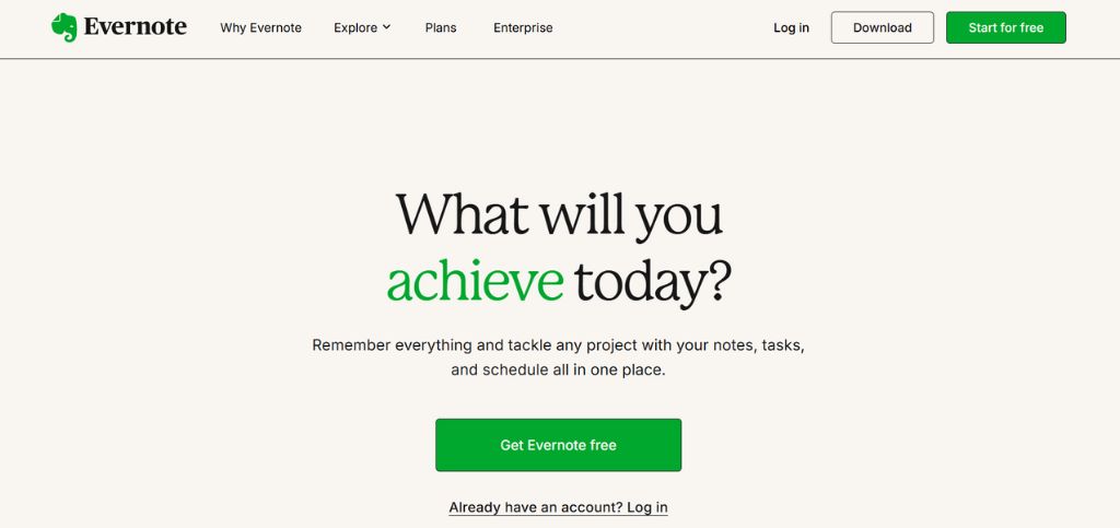 AI Note-taking Apps - Evernote