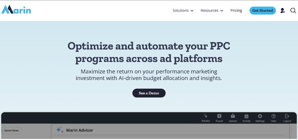 PPC bid management software - Marin Software