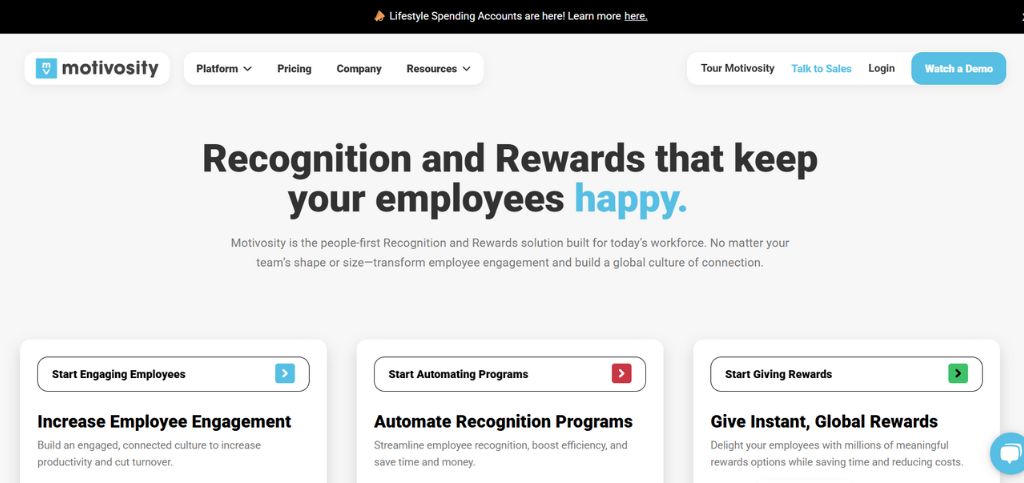 Best Employee Engagement Tools - motivosity