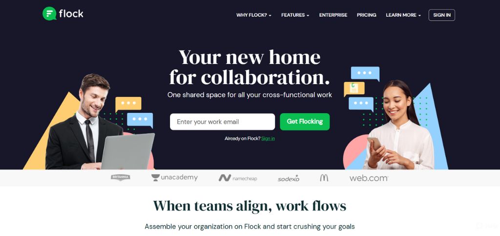 team communication apps- flock