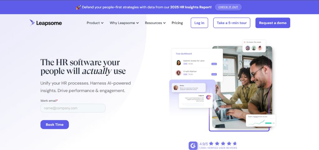 Best Employee Engagement Tools- leapsome