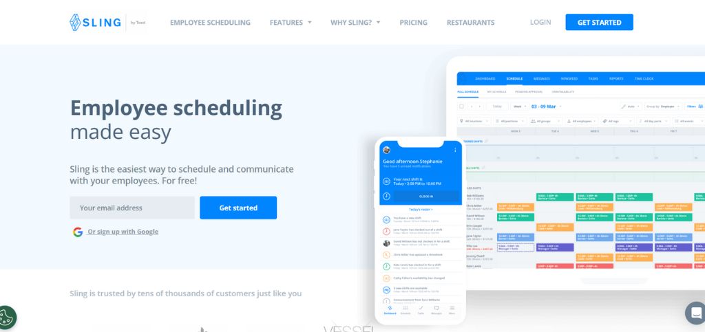 team communication apps- sling