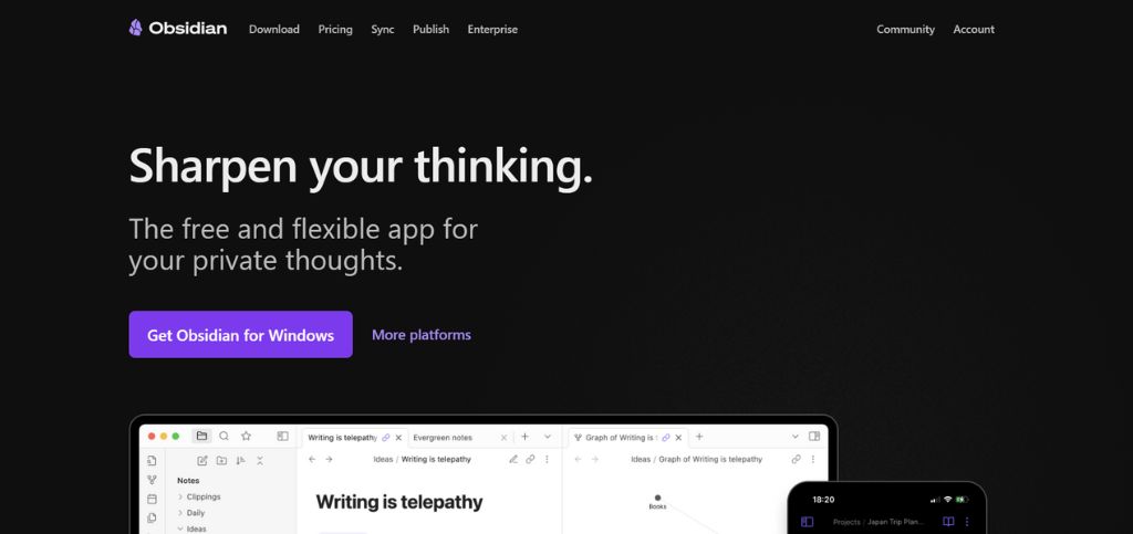 AI Note-taking Apps- obsidian