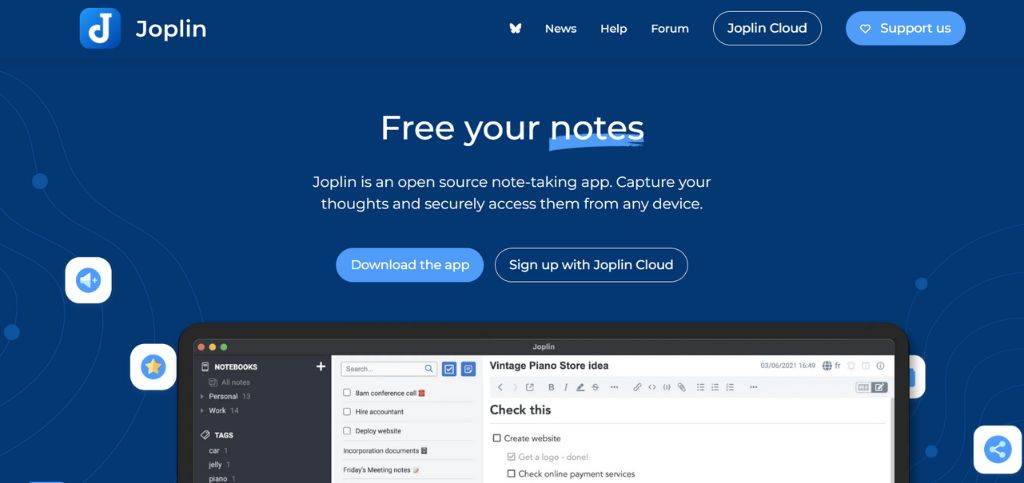AI Note-taking Apps- Joplin