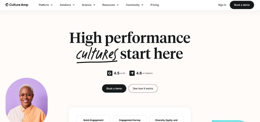 Best Employee Engagement Tools- culture amp