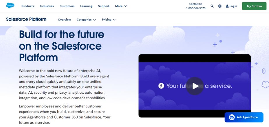 Low-Code Platform - Salesforce Lightning Platform