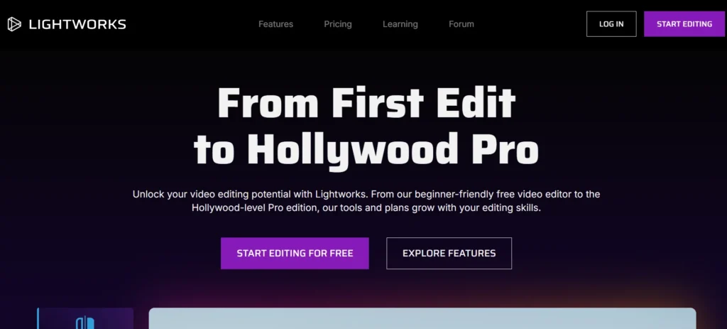 Video Editing Software - Lightworks