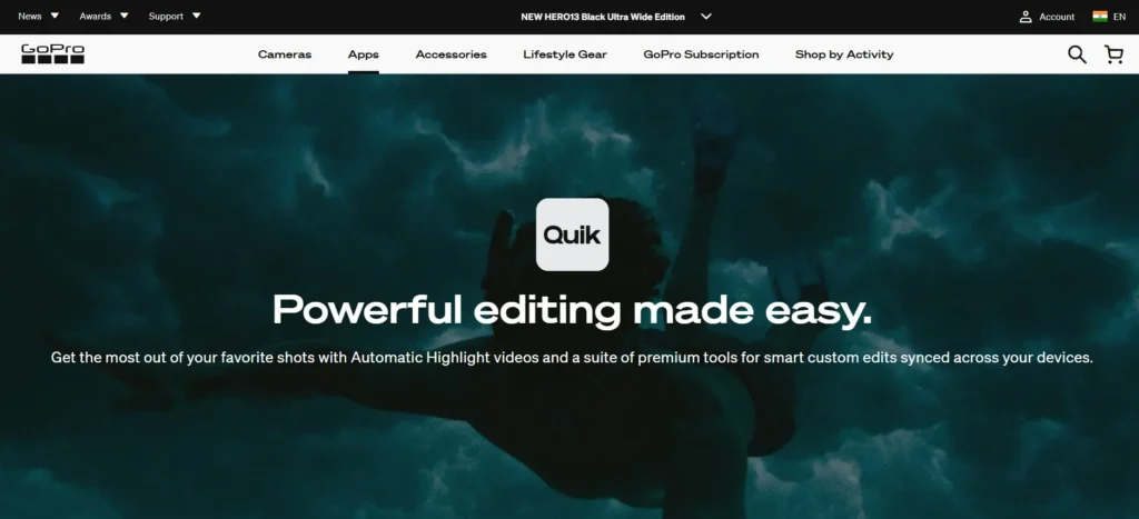 Mobile Video Editing App - GoPro Quik