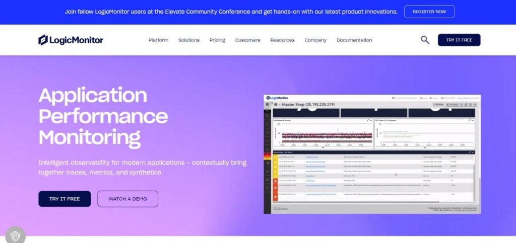 Best Application Monitoring Tools - LogicMonitor
