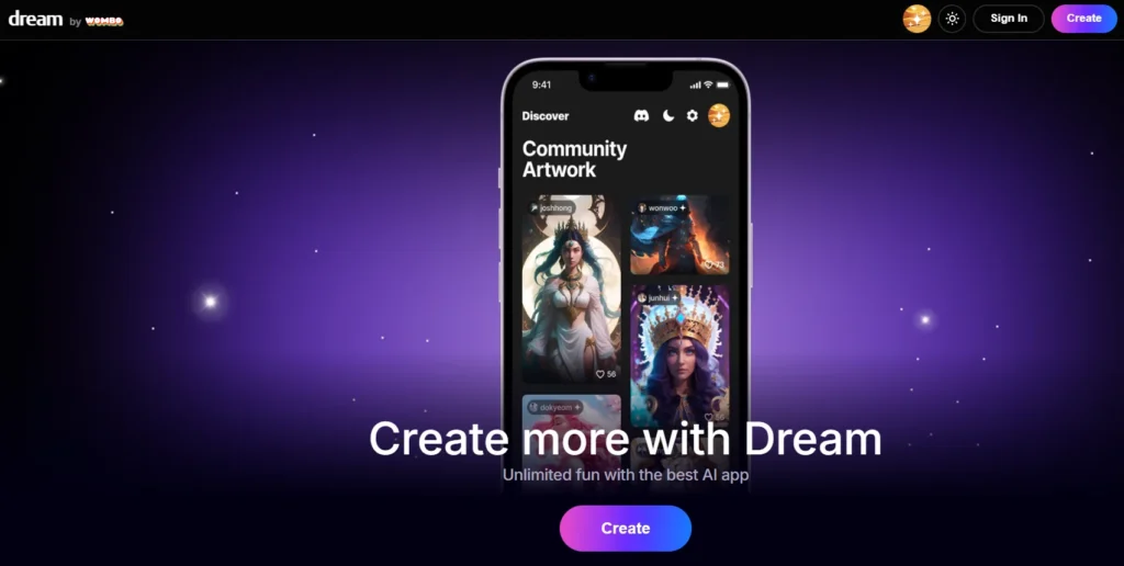 AI Image Generator - Dream by WOMBO