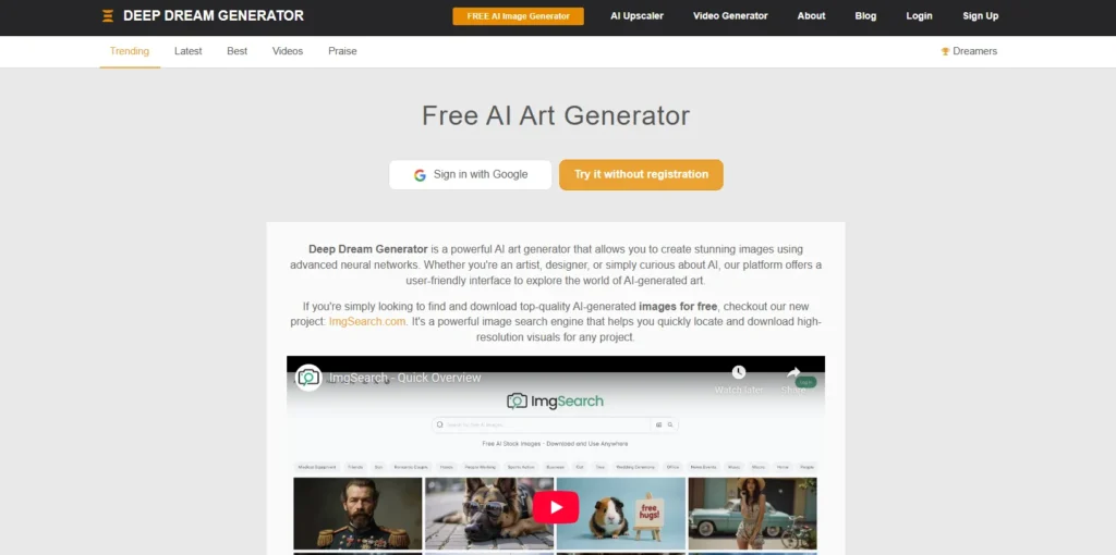 AI Image Generator - Deep Dream Generator