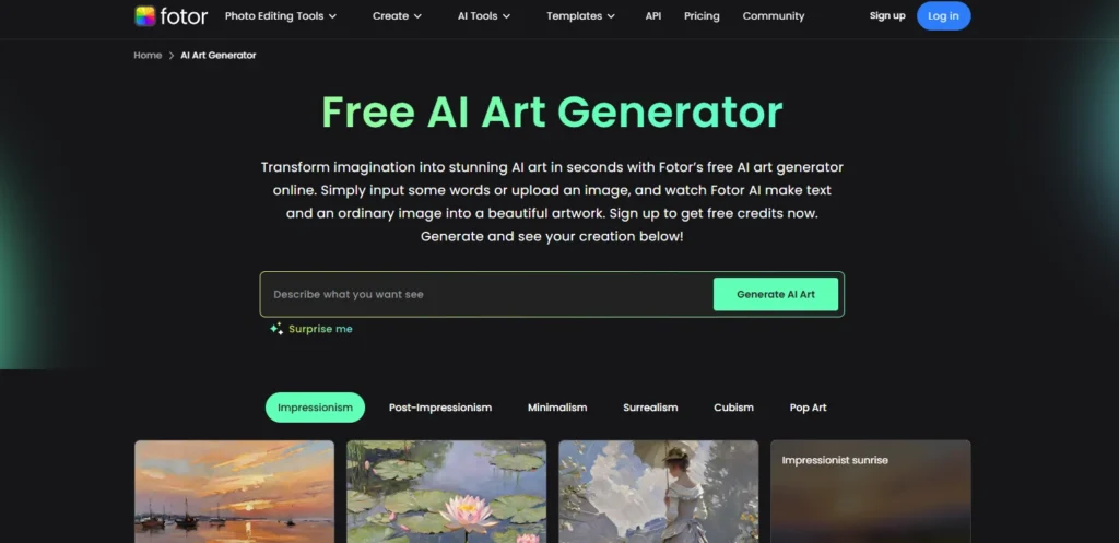 AI Image Generator - Fotor AI Art Generator
