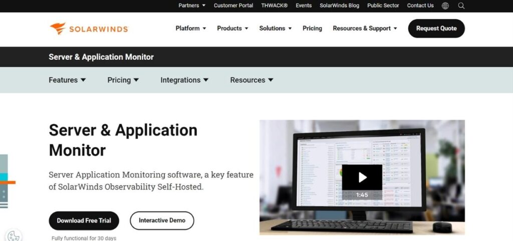 Best Application Monitoring Tools - SolarWinds AppOptics