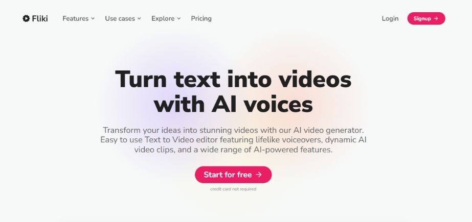 AI Video Generators for Faceless Content - fliki