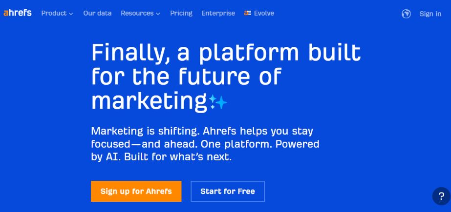 Digital Marketing Tools -ahrefs