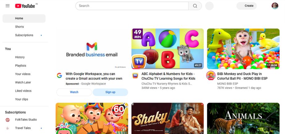HD Streaming apps - YOUTUBE