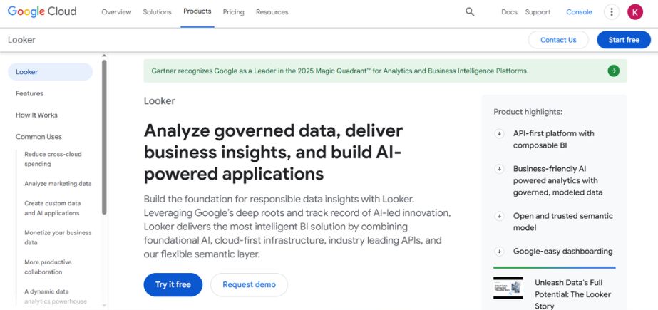 Marketing Analytics Platforms - looker