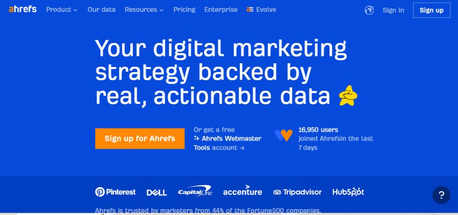 Shopify SEO Tools - ahrefs