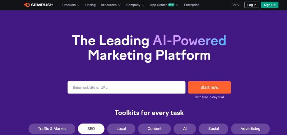 Shopify SEO Tools - semrush