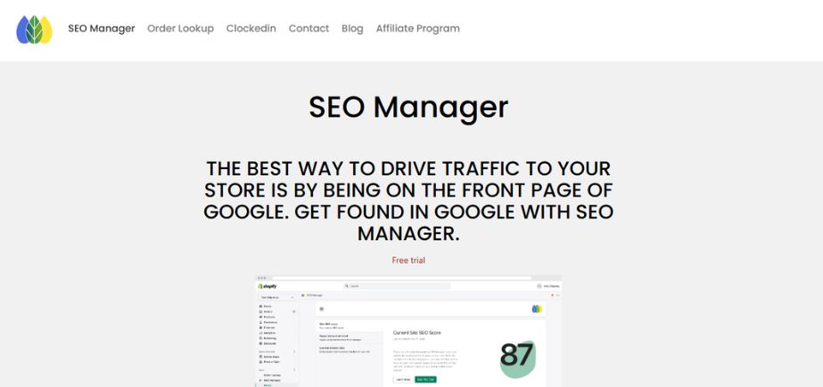 Shopify SEO Tools - seomanager