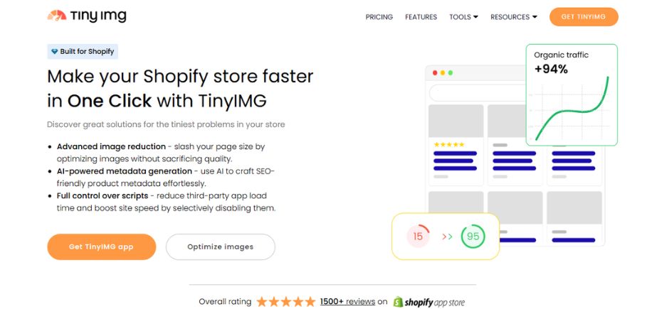 Shopify SEO Tools - tinyimg