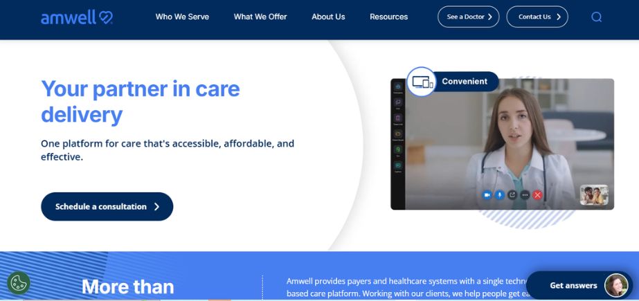 Virtual Consultation Platforms - amwell