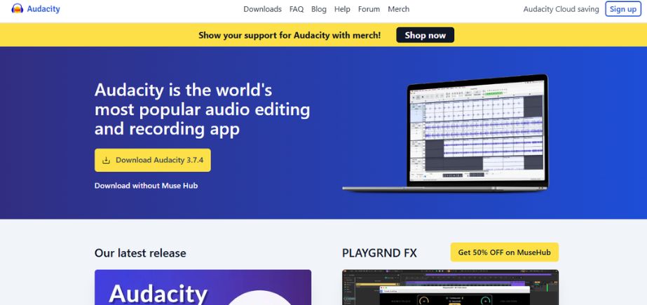 podcast editing software - audacity