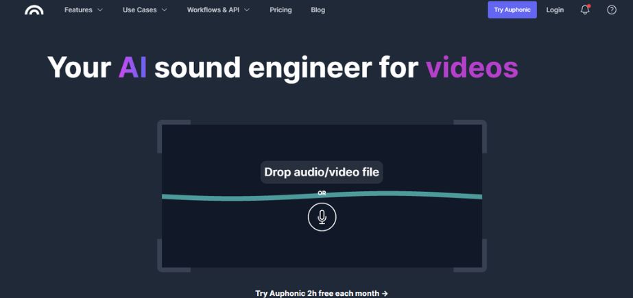 podcast editing software - auphonic